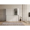 Mueble con cama individual abatible horizontal armario blanco Kando D Stock