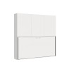 Mueble con cama individual abatible horizontal armario blanco Kando D Oferta
