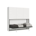 Mueble con cama individual abatible horizontal armario blanco Kando D Venta