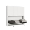 Mueble con cama individual abatible horizontal armario blanco Kando D Venta