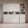Cama plegable blanca con colchón individual horizontal ahorradora de espacio Kando E Catálogo