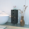 Cómoda de baño multifuncional moderna de 4 cajones Servez Catálogo