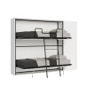 Cama litera doble abatible blanca moderna con armario Kando H Venta