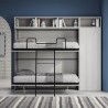 Cama abatible horizontal litera armario ahorraespacio Kando I Descueto