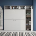 Cama abatible horizontal litera armario ahorraespacio Kando I Stock