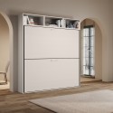 Litera abatible diseño moderno ahorrador de espacio blanco Kando L Rebajas