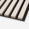 4 x paneles fonoabsorbentes 240x60 decorativos de madera de palisandro Swald Stock