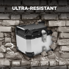 Baúl maleta trasera para moto de 46 litros negra con placa universal Adventure Catálogo