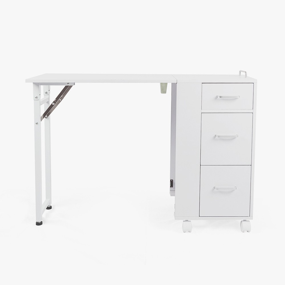Mesa de manicura y reconstrucción uñas plegable con ruedas compacta Nais