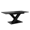 Mesa de cocina extensible para el salón, para 8 personas, efecto mármol color negro Bronx Venta