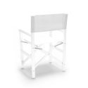 Silla de playa mar plegable aluminio textileno blanco Regista Gold White Rebajas
