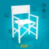 Silla de playa mar plegable aluminio textileno blanco Regista Gold White Oferta