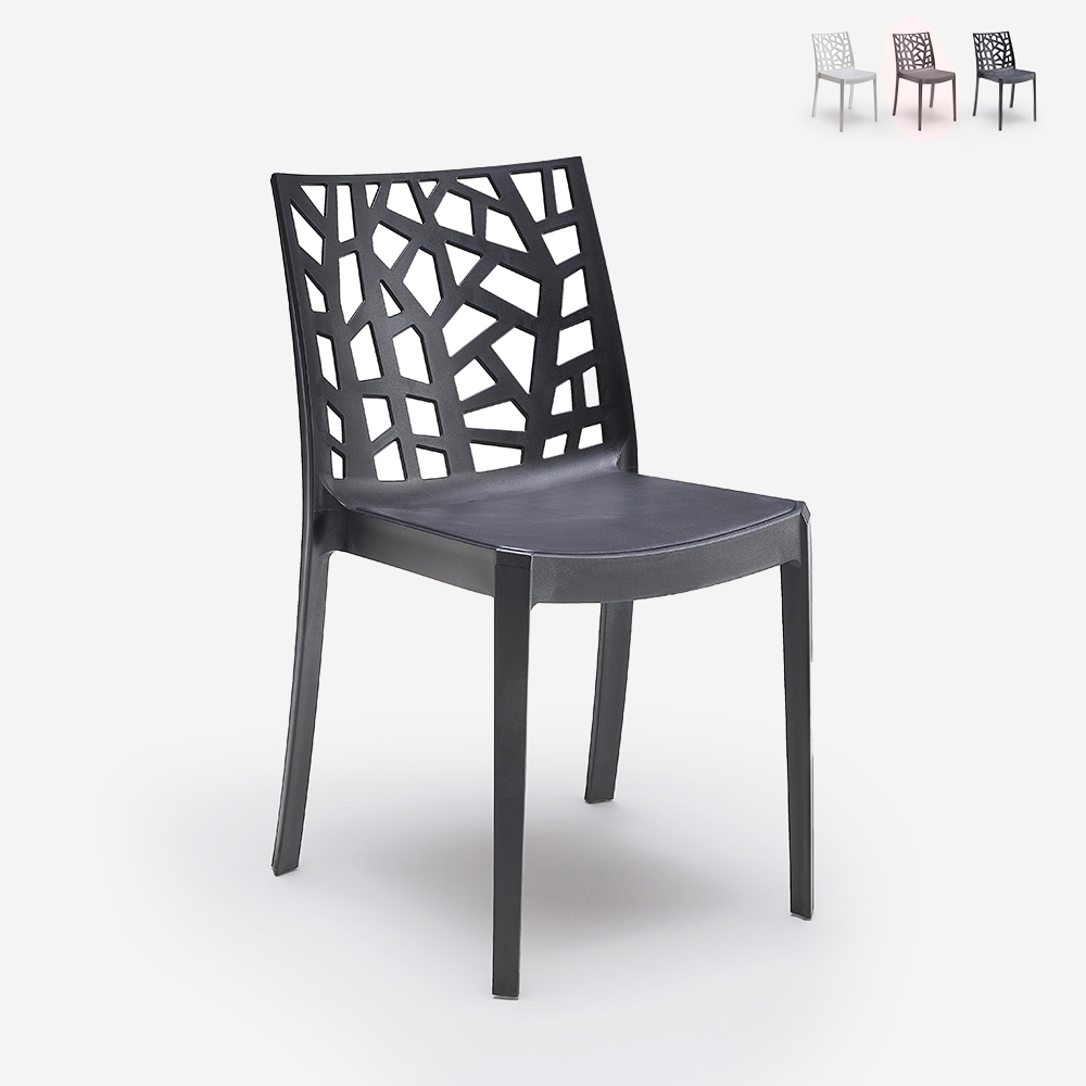 Silla apilable moderna para restaurante o bar al aire libre Matrix BICA