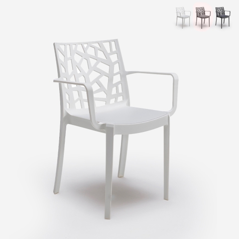 Silla de jardín exterior para bar con reposabrazos moderna Matrix Armchair BICA Promoción
