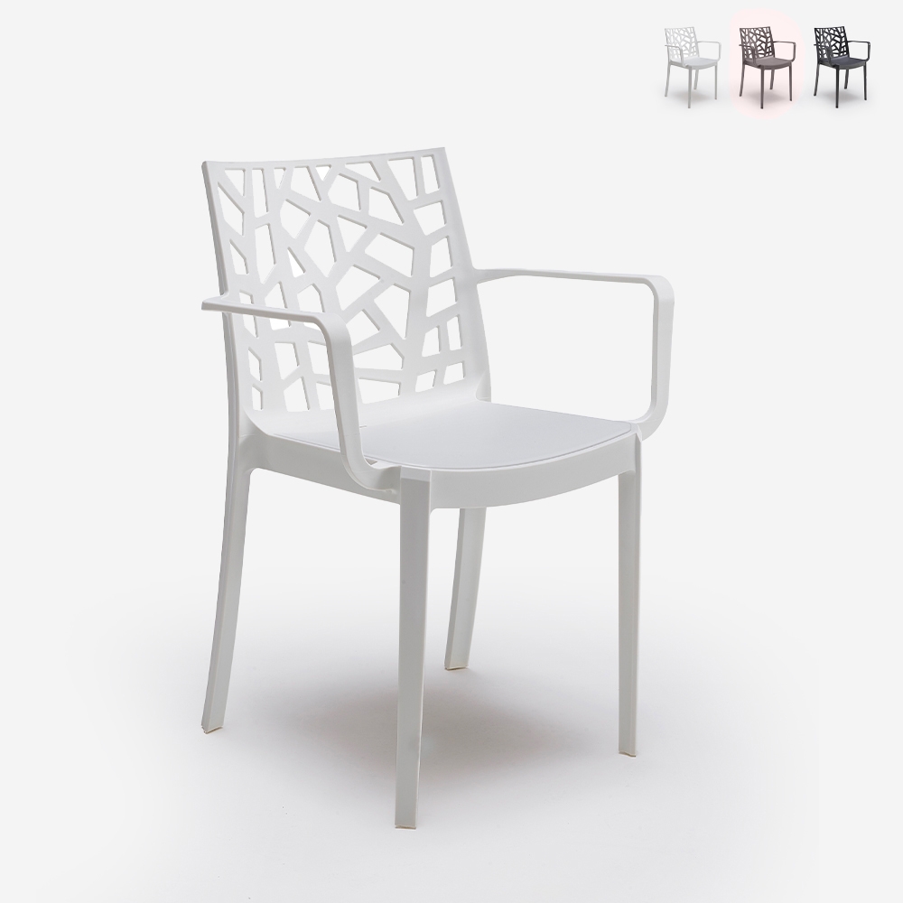 Silla de jardín exterior moderna con reposabrazos Matrix Armchair BICA