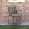 Stock 23 sillas de bar de jardín para exterior con reposabrazos Matrix Armchair Bica Medidas