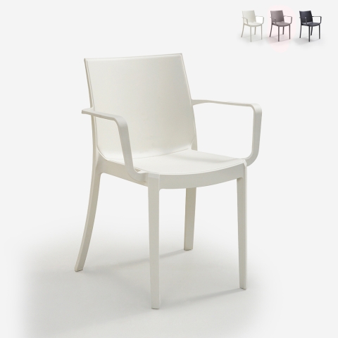 Silla apilable con reposabrazos para jardín y bar exterior Victoria BICA Promoción