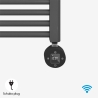 Toallero eléctrico 400 W calentador de toallas termostato wifi 80cm Tawoo Medidas