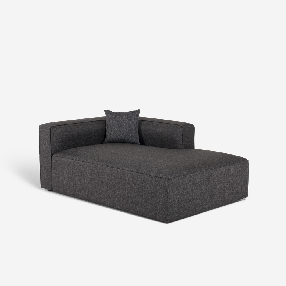 Sofá esquinero modular de 3 plazas con chaise longue de tela Rylos Venta