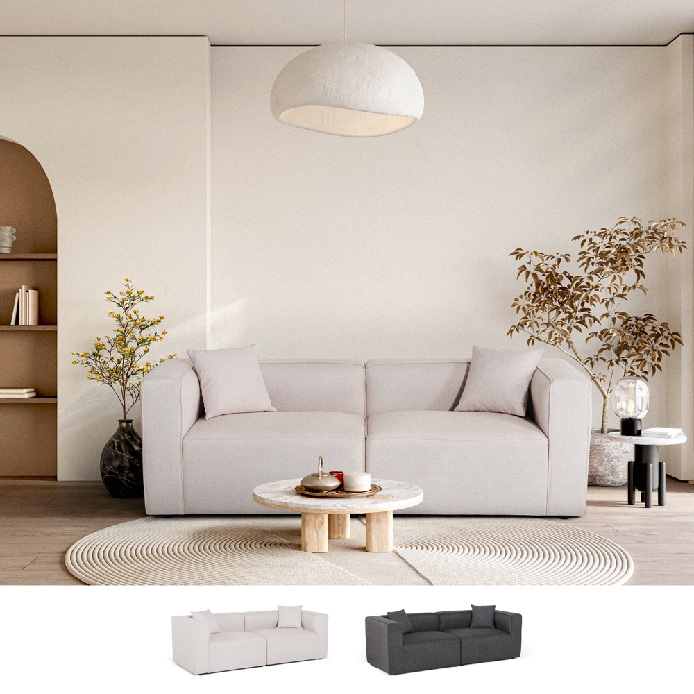 Sofá de 3 plazas modular y moderno para el salón de tela Neko Promoción