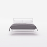 Cama doble de metal con somier de lamas 160 x 200 Skjern Características