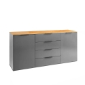 Aparador moderno cocina salón comedor 4 cajones 2 puertas Klihe Oferta