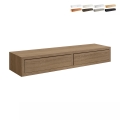 Estantería de pared con 2 cajones salón diseño moderno Domino Maxi Promoción