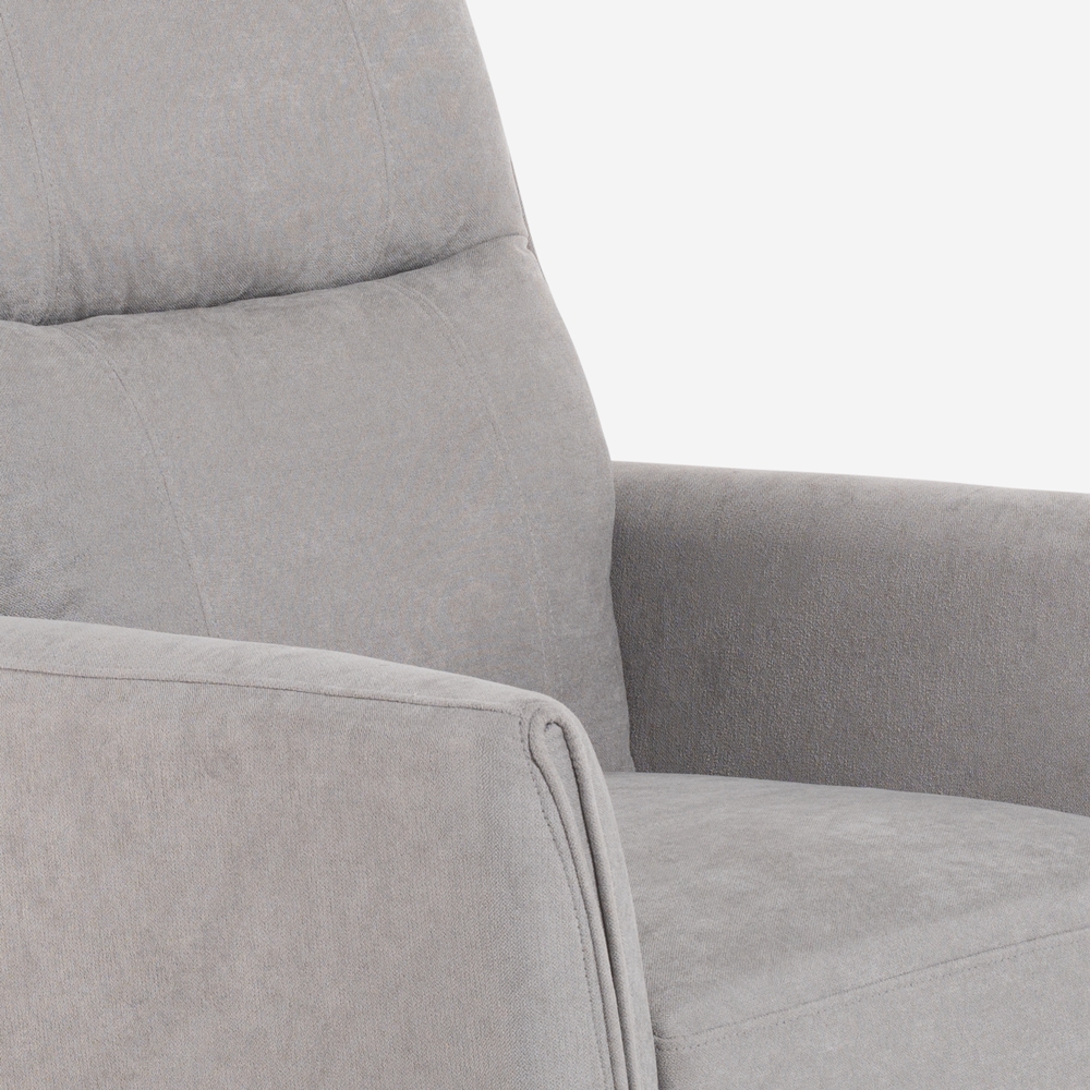  Sillón relax reclinable manual de tela moderno para salón Sabrina Promoción 
