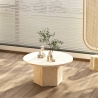 Mesa de centro moderna de 80 cm para salón efecto mármol Deki Venta