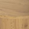 Mesa de comedor y cocina redonda de 120cm de madera con base-columna Bering Oferta