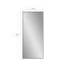 Espejo grande 180x80cm vertical de pie o de pared negro moderno Hamstur-B Descueto