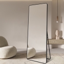Espejo grande de pie o pared 180x80cm moderno color negro Arsen-B Oferta