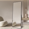 Espejo grande de pie o pared 180x80cm moderno color negro Arsen-B Oferta