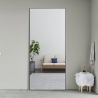 Espejo grande 180x80cm vertical de pie o de pared negro moderno Hamstur-B Oferta