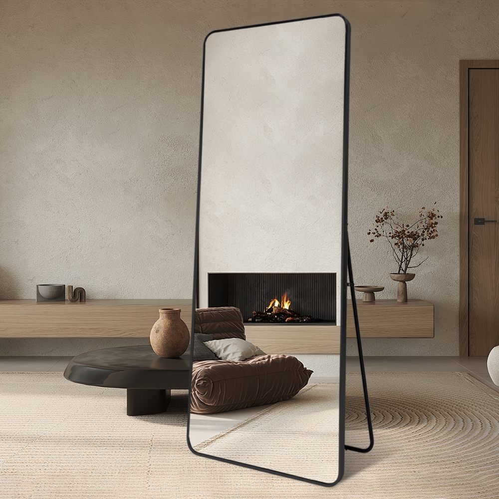 Espejo grande de pie o pared 180x80cm moderno color negro Arsen-B Promoción Espejo grande de pie o pared 180x80cm moderno color negro Arsen-B Promoción