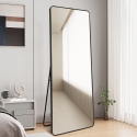 Espejo grande de pie o pared 180x80cm moderno color negro Arsen-B Rebajas