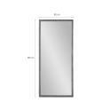 Espejo vertical dorado 180x80cm de pared con soporte de suelo Rektor Catálogo