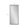 Espejo vertical dorado 180x80cm de pared con soporte de suelo Rektor Catálogo
