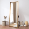 Espejo vertical dorado 180x80cm de pared con soporte de suelo Rektor Oferta