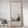 Espejo vertical dorado 180x80cm de pared con soporte de suelo Rektor Rebajas