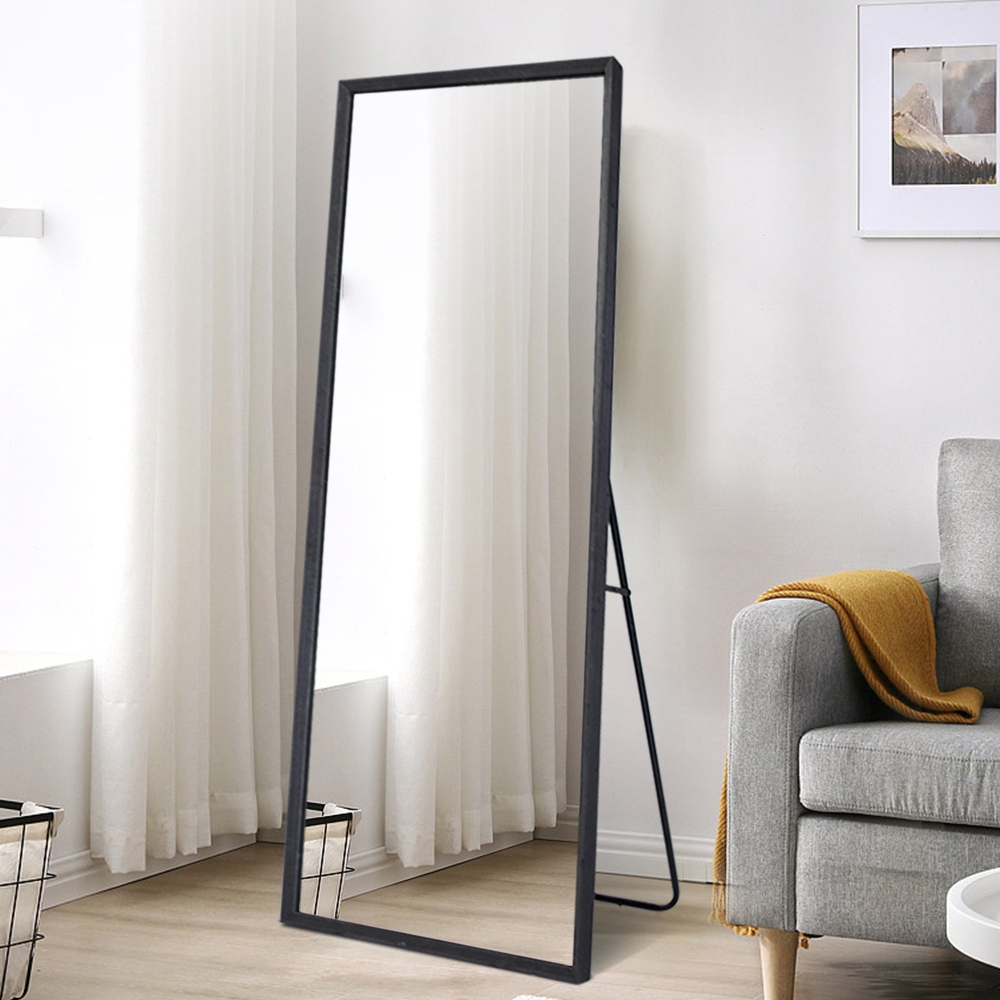 Espejo de pie o pared diseño moderno 180x80cm color gris Heima Promoción