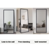 Espejo de pie o pared diseño moderno 180x80cm color gris Heima Descueto