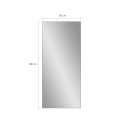 Espejo de suelo y pared dorado 180x80cm para recibidor y dormitorio Hamstur-G Catálogo
