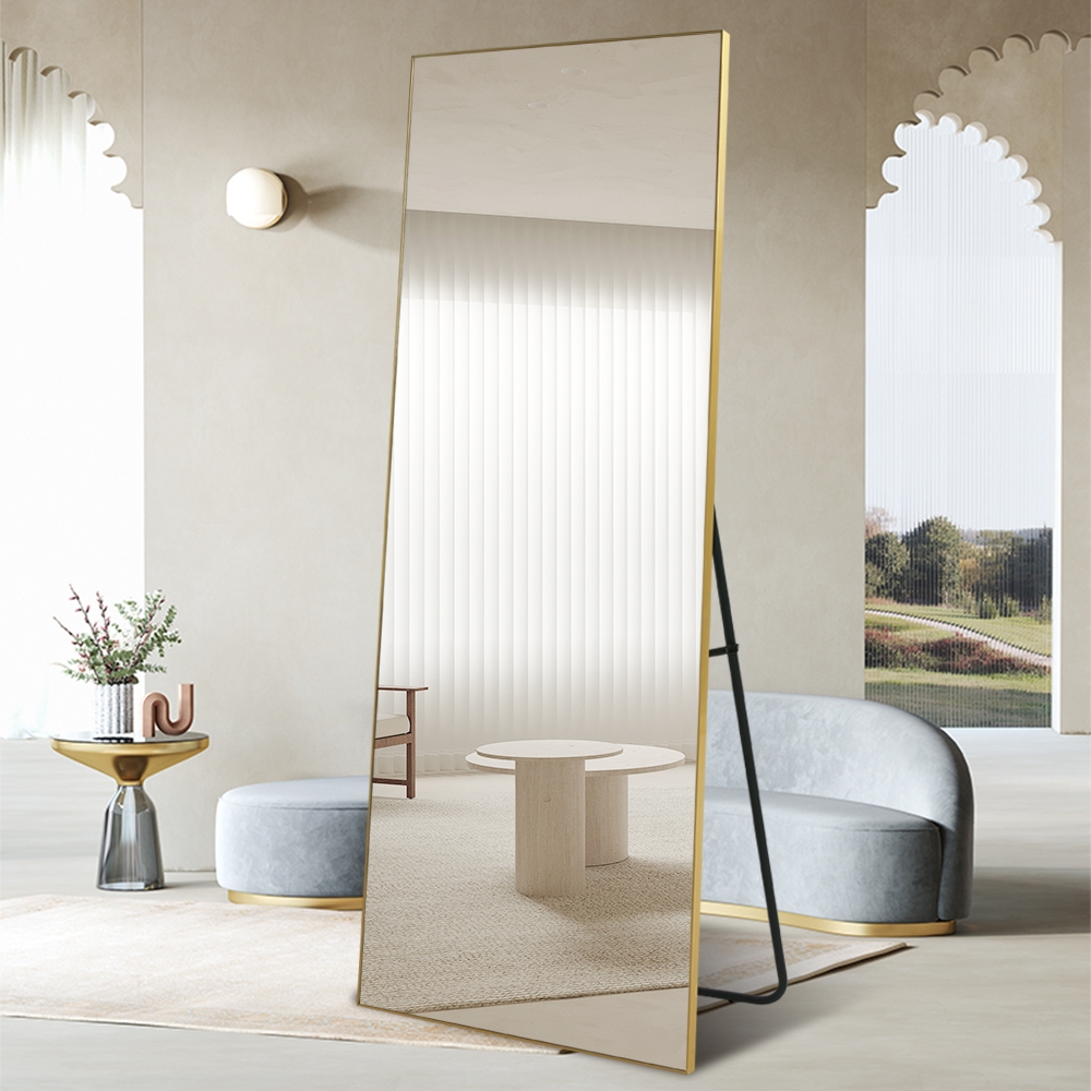 Espejo de suelo y pared dorado 180x80cm para recibidor y dormitorio Hamstur-G Promoción Espejo de suelo y pared dorado 180x80cm para recibidor y dormitorio Hamstur-G Promoción