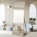 Espejo de suelo y pared dorado 180x80cm para recibidor y dormitorio Hamstur-G Promoción