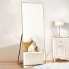 Espejo de suelo y pared dorado 180x80cm para recibidor y dormitorio Hamstur-G Oferta