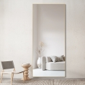 Espejo de suelo y pared dorado 180x80cm para recibidor y dormitorio Hamstur-G Rebajas