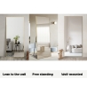 Espejo de suelo y pared dorado 180x80cm para recibidor y dormitorio Hamstur-G Descueto