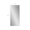 Espejo grande de 180x80cm para apoyar en suelo o colgar en pared plateado Hamstur-S Catálogo
