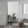 Espejo grande de 180x80cm para apoyar en suelo o colgar en pared plateado Hamstur-S Rebajas